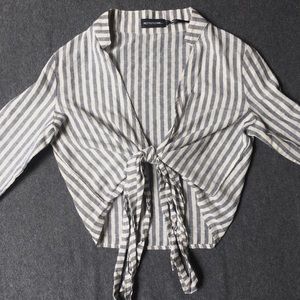 Pretty Little Thing Pinstripe Top